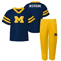 Preschool Michigan Wolverines Two-Piece Red Zone Jersey  Pants Set