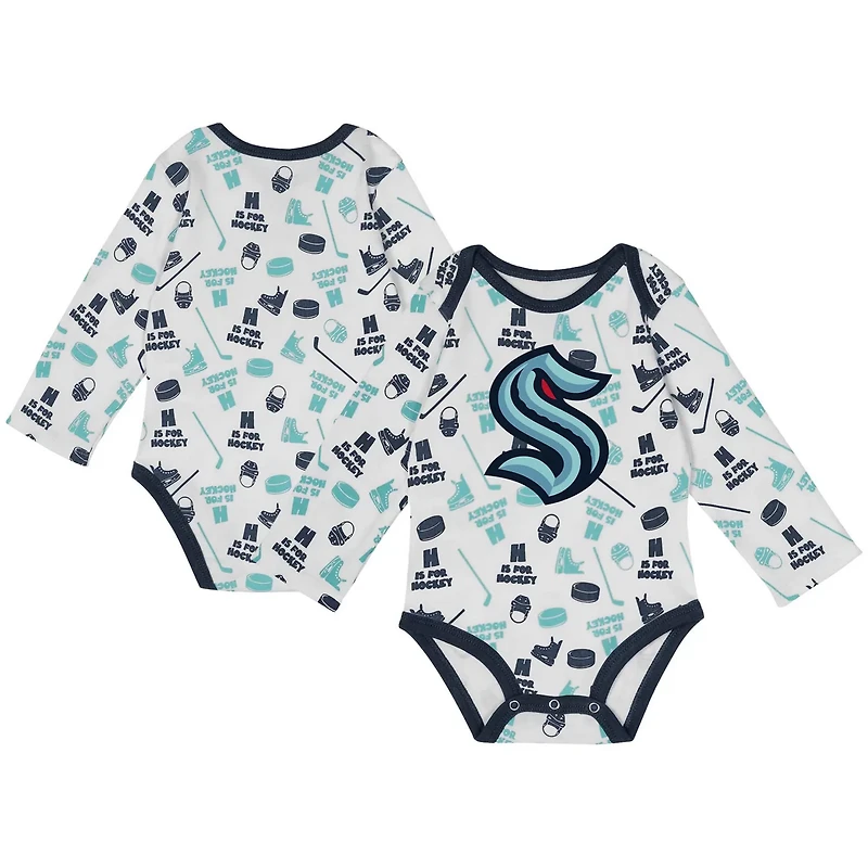Seattle Kraken Quick Learner Long Sleeve Bodysuit