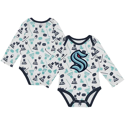 Seattle Kraken Quick Learner Long Sleeve Bodysuit