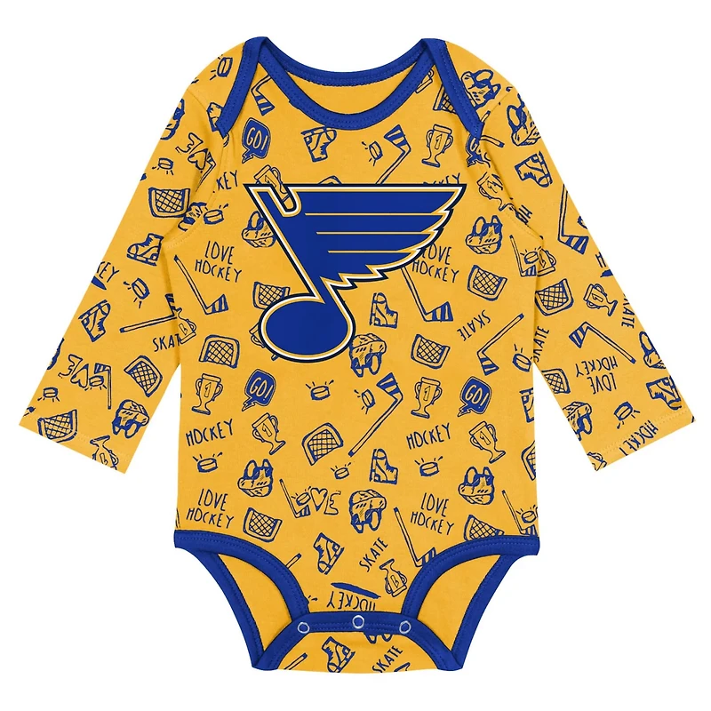 St Louis Blues Dynamic Defender Long Sleeve Bodysuit