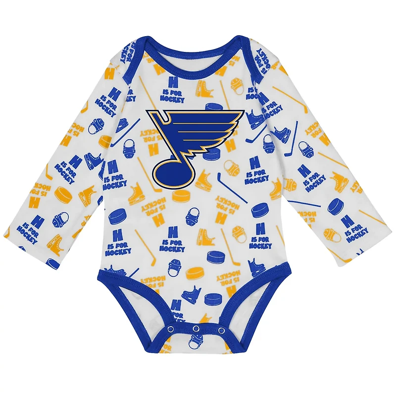 St Louis Blues Quick Learner Long Sleeve Bodysuit
