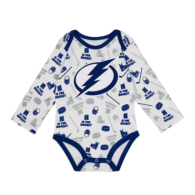 Tampa Bay Lightning Quick Learner Long Sleeve Bodysuit