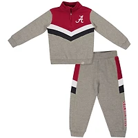 Toddler Colosseum Alabama Crimson Tide Clarence Fleece Quarter-Zip Sweatshirt  Sweatpants Set