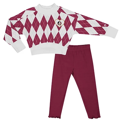 Toddler Colosseum Florida State Seminoles The Dealio Sweater and Leggings Set