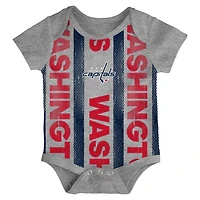 Washington Capitals Loyal Buddies Three-Pack Bodysuit Set
