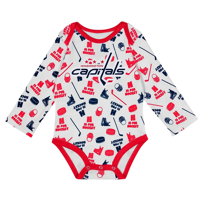Washington Capitals Quick Learner Long Sleeve Bodysuit