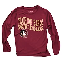 Wes  Willy Florida State Seminoles Long Sleeve Top and Striped Leggings Set