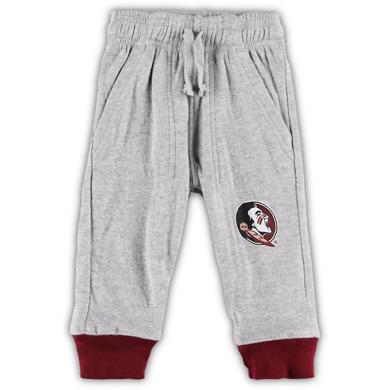 Wes  Willy Heather Florida State Seminoles Jie Long Sleeve Bodysuit Pants Set
