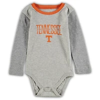 Wes  Willy Heathered Gray/Tennessee Tennessee Volunteers Jie Long Sleeve Bodysuit Pants Set
