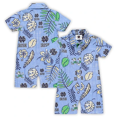 Wes Willy Light Notre Dame Fighting Irish Vintage Floral Romper