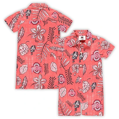 Wes  Willy Ohio State Buckeyes Vintage Floral Romper
