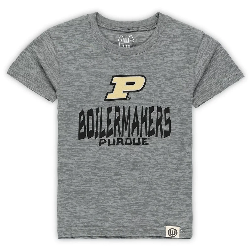 Wes  Willy Purdue Boilermakers Cloudy Yarn T-Shirt Shorts Set