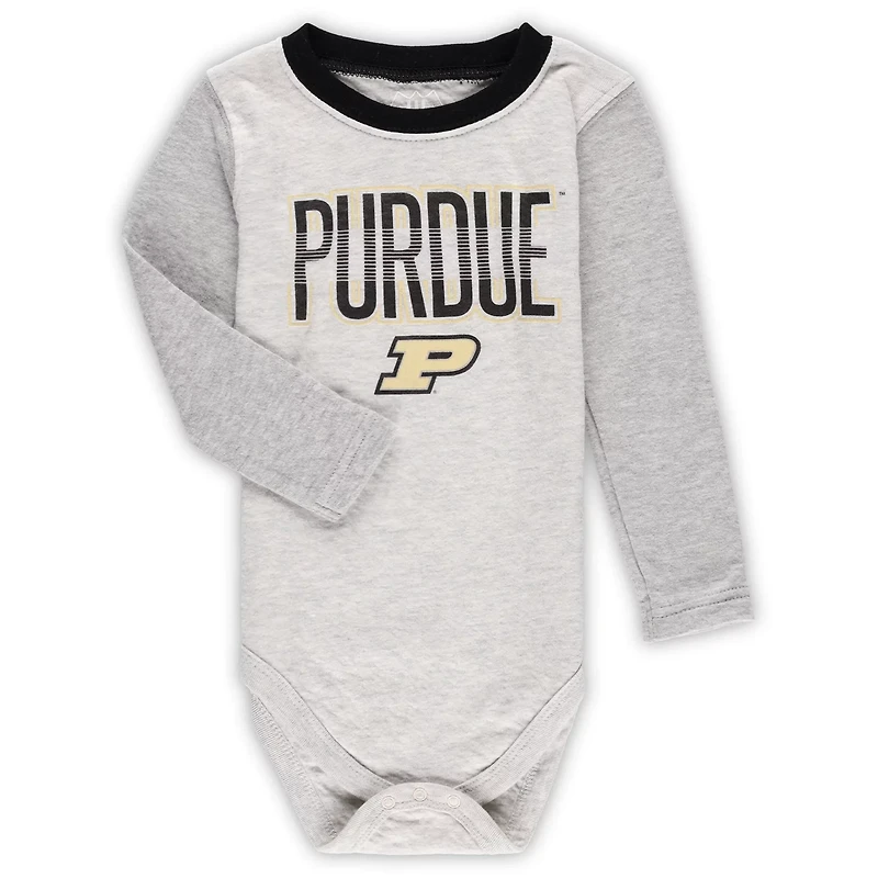 Wes  Willy Purdue Boilermakers Jie Long Sleeve Bodysuit Pants Set