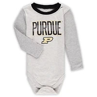 Wes  Willy Purdue Boilermakers Jie Long Sleeve Bodysuit Pants Set