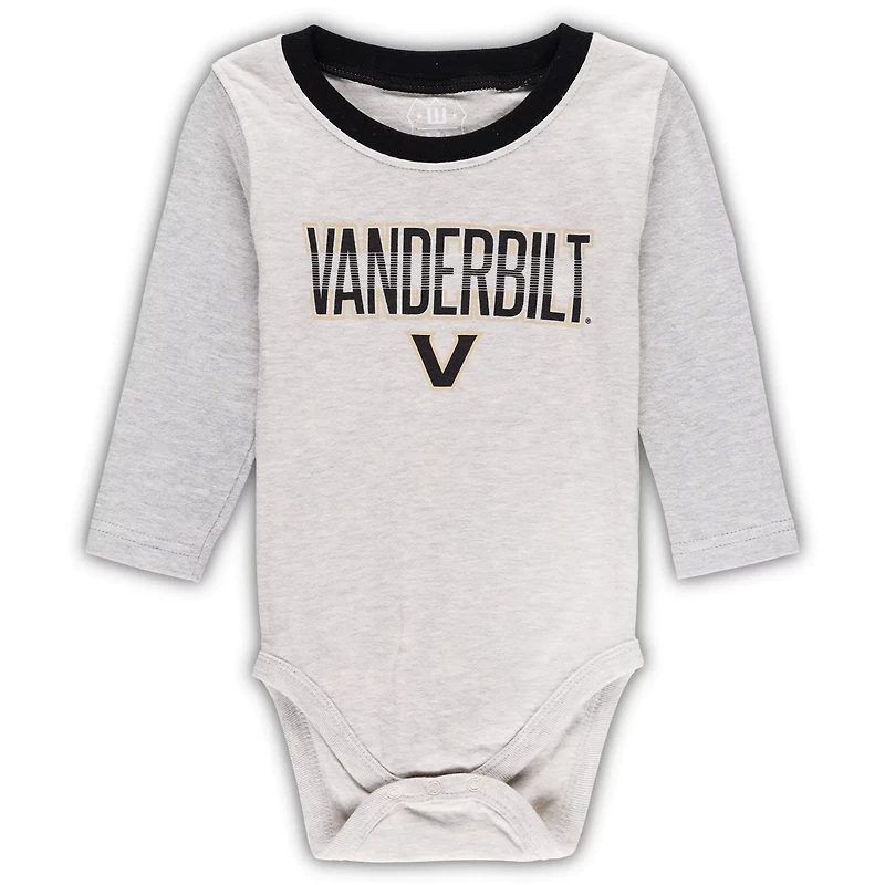 Wes  Willy Vanderbilt Commodores Two-Piece Jie Long Sleeve Bodysuit Pants Set