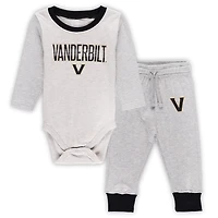 Wes  Willy Vanderbilt Commodores Two-Piece Jie Long Sleeve Bodysuit Pants Set