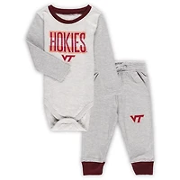 Wes  Willy Virginia Tech Hokies Jie Long Sleeve Bodysuit Pants Set