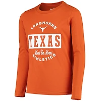 Youth Heathered Gray/Texas Texas Longhorns Goal Line Stand T-Shirt Combo Set