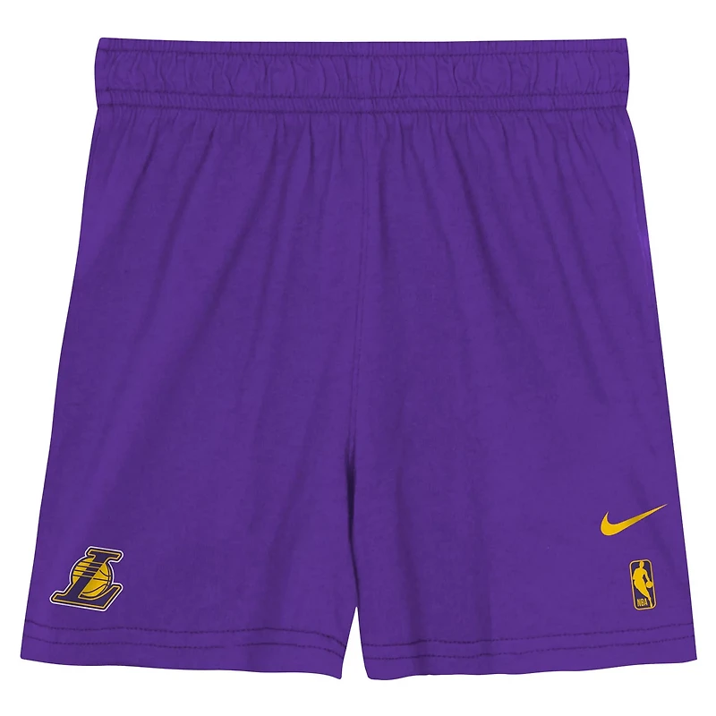 Nike Los Angeles Lakers Practice T-Shirt  Shorts Set