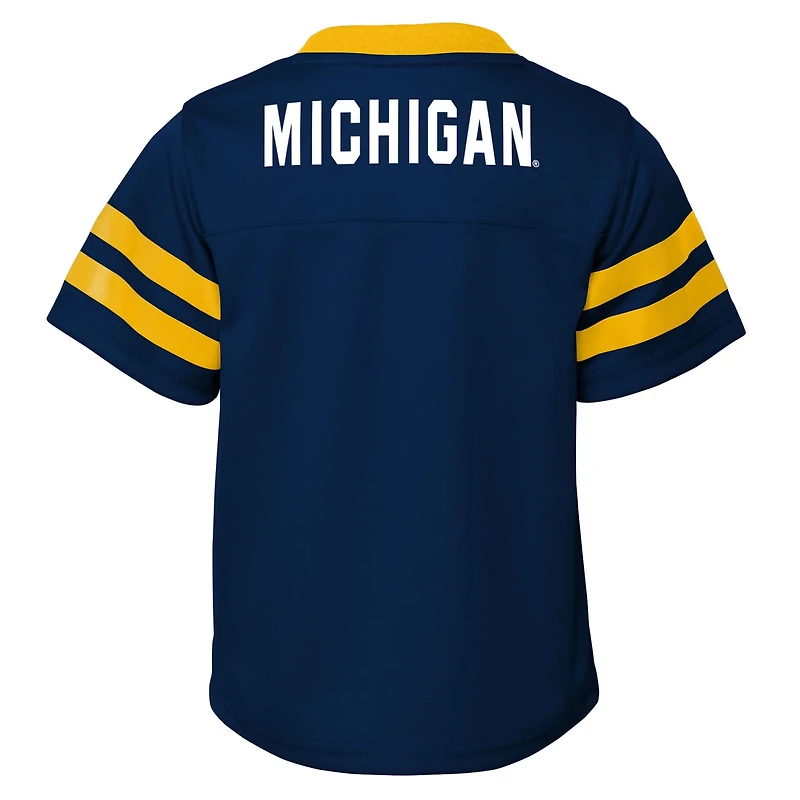 Youth Outerstuff Michigan Wolverines Red Zone Two-Piece V-Neck Top and Pants Set