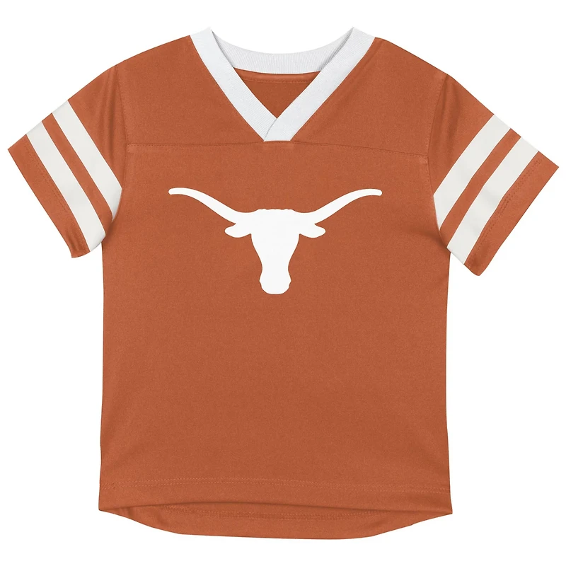 Youth Outerstuff Texas Longhorns Red Zone Two-Piece V-Neck Top and Pants Set