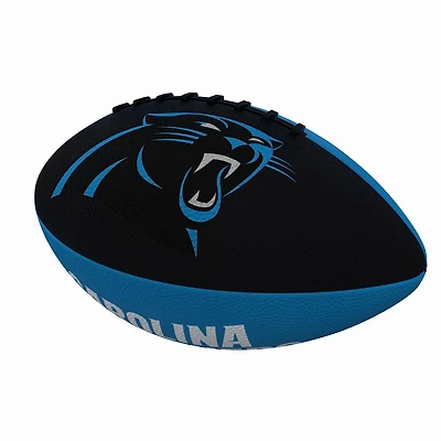 Logo Brands Carolina Panthers Pinwheel Logo Junior-Size Rubber Football