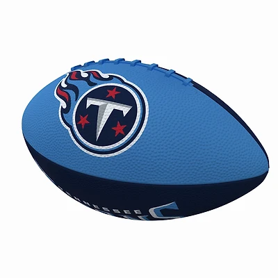 Logo Brands Tennessee Titans Pinwheel Logo Junior-Size Rubber Football