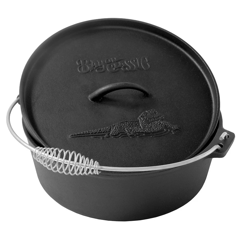 Bayou Classic qt Cast Iron Dutch Oven With Stainless Handle