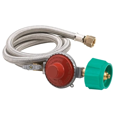 Bayou Classic Universal Replacement 10-psi Regulator and 48 in Hose Assembly