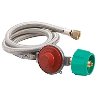 Bayou Classic Universal Replacement 10-psi Regulator and 48 in Hose Assembly