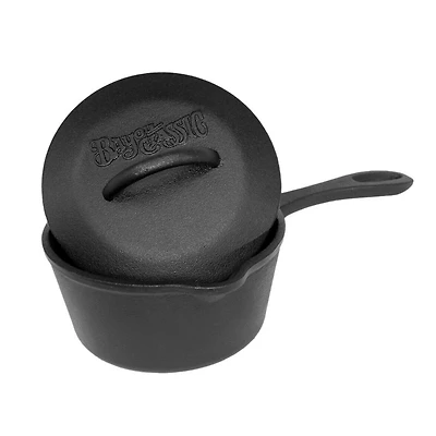 Bayou Classic 1 qt Covered Cast Iron Sauce Pot