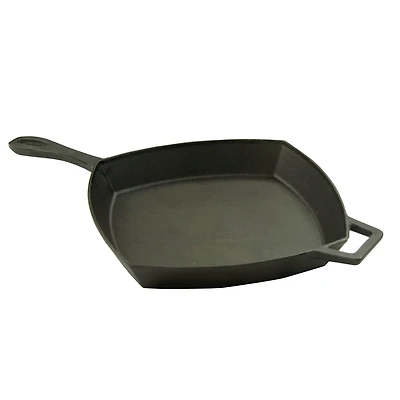 Bayou Classic 12 in Square Cast Iron Skillet