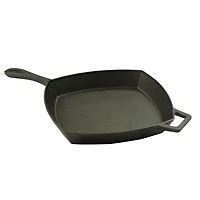Bayou Classic 12 in Square Cast Iron Skillet