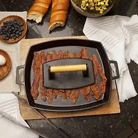 Bayou Classic Bacon Press & Shallow Pan Set