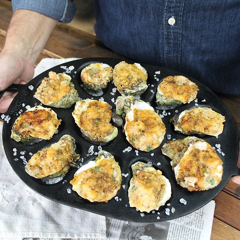 Bayou Classic Cast Iron Oyster Pan
