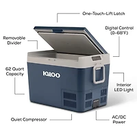Igloo ICF Active Cooling 60 qt Hard Cooler