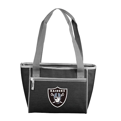 Logo Brands Las Vegas Raiders Crosshatch 16 Can Cooler Tote