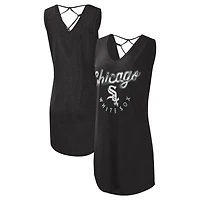 G-III 4Her by Carl Banks Women’s Chicago White Sox Game Time Slub Beach V-Neck Cover-Up Dress