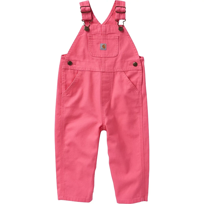 Carhartt Toddler Girls' Canvas Bib Loose Fit Overalls