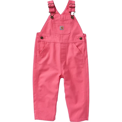 Carhartt Toddler Girls' Canvas Bib Loose Fit Overalls