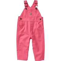 Carhartt Toddler Girls' Canvas Bib Loose Fit Overalls