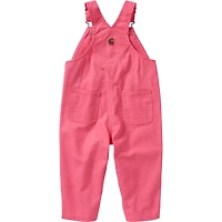 Carhartt Toddler Girls' Canvas Bib Loose Fit Overalls