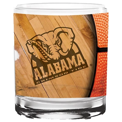 Alabama Crimson Tide 14oz Basketball Glass