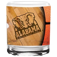 Alabama Crimson Tide 14oz Basketball Glass