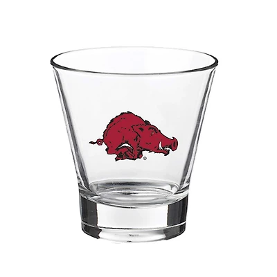 Arkansas Razorbacks 12oz Slant Vault Rock Glass