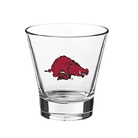 Arkansas Razorbacks 12oz Slant Vault Rock Glass