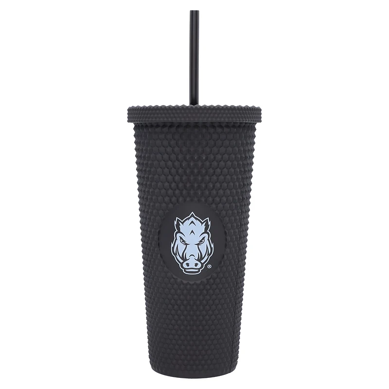 Arkansas Razorbacks 24oz Logo Studded Tumbler