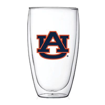 Auburn Tigers 15oz Double Wall Thermo Glass