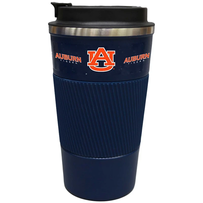 Auburn Tigers 18oz Coffee Tumbler with Silicone Grip