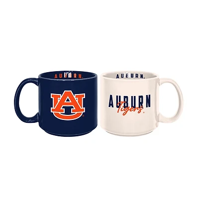 Auburn Tigers 2-Pack 15oz Stackable Mug Set